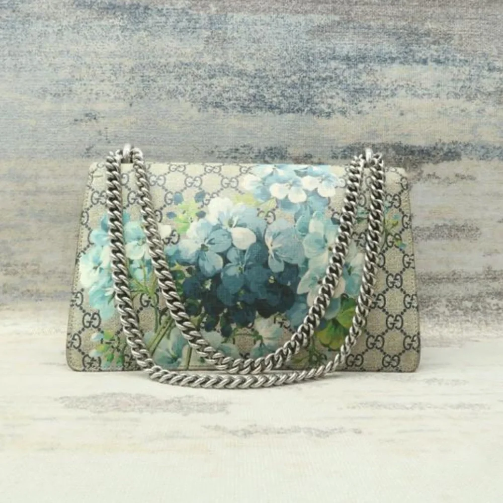 COPY - COPY - Gucci Dionysus Small with blue flowers monogram - Picture 4 of 7